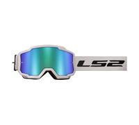 LS2 Charger Maschera da motocross, bianco