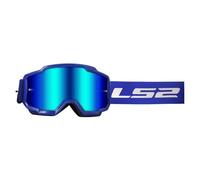 LS2 Charger Gafas de motocross, azul para Hombres