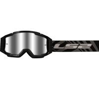 LS2 Charger Pro Gafas de motocross, negro para Hombres