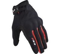 LS2 Dart II Guantes de moto, negro/rojo, Talla 2XL