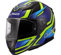 LS2 FF353 Rapid II Flitz Casco, azul-amarillo, tamaño 3XL para Hombres