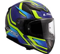 LS2 FF353 Rapid II Flitz, casco integral 3XL male Azul Oscuro/Azul Claro/Amarillo Neón