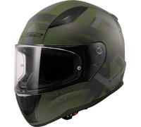 LS2 FF353 Rapid II Thunderbirds Casco, negro-verde, tamaño L para Hombres