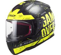 LS2 FF353 Rapid Player Casco, negro-amarillo, tamaño L para Hombres