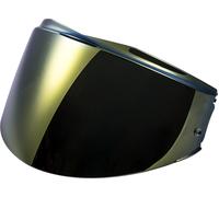 LS2 FF399 Valiant visera, Oro de iridio, Talla única