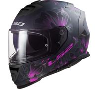 LS2 FF800 Storm II Burst, casco integral 3XL male Mate Negro/Fucsia