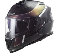 LS2 FF800 Storm Velvet Casco, negro/violeta, Talla XXL (63/64)