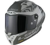 LS2 FF805 Thunder C GP Aero Polar Casco, negro mate/gris, Talla XXL (63/64)