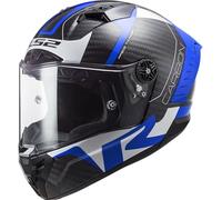 LS2 FF805 Thunder C Racing 1 - Casco de motocicleta, color azul y blanco