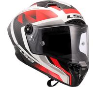 LS2 FF805 Thunder GP Aero Raute, casco integral S male Negro/Blanco/Rojo