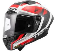 LS2 Casco integral Thunder GP Aero Raute Blanco/Rojo Brillante XL