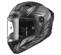 LS2 FF805 Thunder Volt Carbon Casco, negro/gris, Talla XXL (63/64)