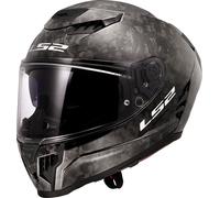 LS2 FF807 Dragon Carbon Forged, casco integral XXS male Negro