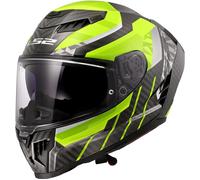 LS2 FF807 Dragon Carbon Trax, casco integral XXS male Negro/Azul/Rojo