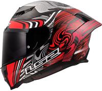 LS2 FF807 Dragon casco Enthum carbono rojo brillante