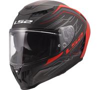 LS2 FF807 Dragon Subic Casco, rojo, tamaño M para Hombres