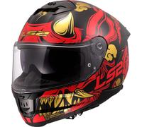 LS2, Casco Moto Integrale STREAM II DRAKO Gloss Black Red, XXL