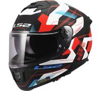 LS2 FF808 Stream II Mika Casco, blanco/azul/rojo, Talla XS (53/54)