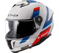 LS2 FF808 Stream II Vintage Casco, blanco/azul/rojo, Talla XS (53/54)