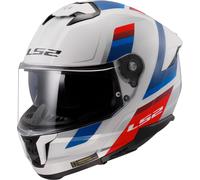 LS2 FF808 Stream II Vintage Casco, blanco-rojo-azul, tamaño XS para Hombres