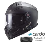 LS2 FF811 Vector 2 Casco Negro Mate con LS2 4X UCS INTERCOMUNICADOR PREINSTALADO