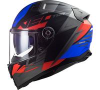 LS2 FF811 Vector II Absolute Casco, negro-plata, tamaño XL para Hombres