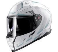 LS2, Casco Moto Integral VECTOR II ALIZER Matt White Silver, M