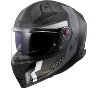 LS2 FF811 Vector II Carbon Grid, casco integral 4XL male Mate Negro/Gris