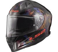 LS2 FF811 Vector II Kamo Casco, negro/rojo/azul, Talla XXXL (65/66)