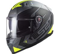 LS2 FF811 Vector II Splitter Casco, gris/amarillo, Talla XS (53/54)