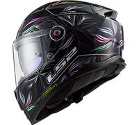 LS2 FF811 Vector II Tropical, casco integral 3XL male Negro/Blanco/Azul/Fucsia/Naranja/Verde