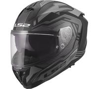 LS2 FF817 Challenger II Dravix Casco, gris, tamaño L para Hombres