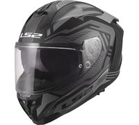 LS2 FF817 Challenger II Dravix, casco integral XL female Mate Negro/Gris