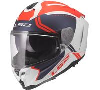 LS2 FF817 Challenger II Titan, casco integral XL female Mate Blanco/Azul/Rojo
