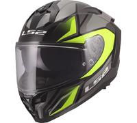 LS2 FF817 Challenger II Viper Casco, gris/amarillo, Talla XS (53/54)