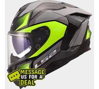 LS2 FF817 CHALLENGER II VIPER GRIS H-V AMARILLO CASCO MOTO