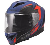 LS2 FF818 Storm III Dynamo Casco, Azul/Rojo, Talla XS (53/54)