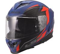LS2 FF818 Storm III Dynamo Casco, rojo-azul, tamaño S para Hombres