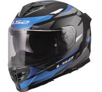 LS2 FF818 Storm III Komai Casco, negro-azul, tamaño 2XL para Hombres