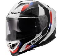 LS2 FF818 Storm III Sporty Casco, blanco-rojo-azul, tamaño XS para Hombres