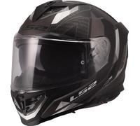 LS2 FF818 Storm III Sporty Casco, negro-gris, tamaño M para Hombres