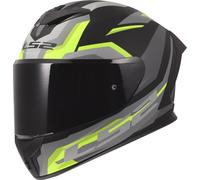 LS2 FF820 Rapid III Hyper Casco, negro/amarillo, Talla XL (61/62)