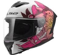 LS2 FF820 Rapid III Poppies II, casco integral S female Blanco/Fucsia