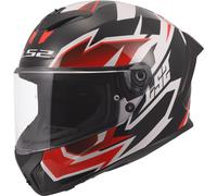 LS2 FF820 Rapid III Xtrem, casco integral S female Blanco/Negro/Rojo