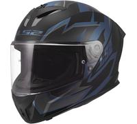 LS2 FF820 Rapid III Xtrem, casco integral XS female Mate Negro/Gris/Azul