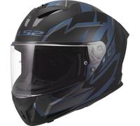 LS2, Casco Moto Integral RAPID III XTREM Black Blue Petrol, M