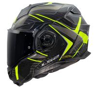 LS2, Casco Moto Modular ADVANT X CARBON FUTURE II Gloss H-V Yellow, M