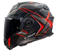 LS2 FF901 ADVANCE X C FUTURE II ROJO-06 BRILLO (incluye visera oscura adicion...