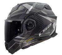 LS2 FF901 ADVANCE X CARBON HORIZON SILVER GREY Matt-06 (Incluye oscuro adicional