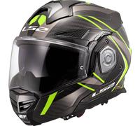LS2, Casco Moto Modular ADVANT X CARBON FUTURE II Gloss H-V Yellow, XS